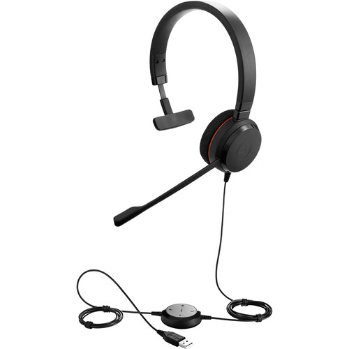 Jabra EVOLVE 20 MS Mono USB Headband Noise cancelling USB connector with mute-button, 4993-823-109