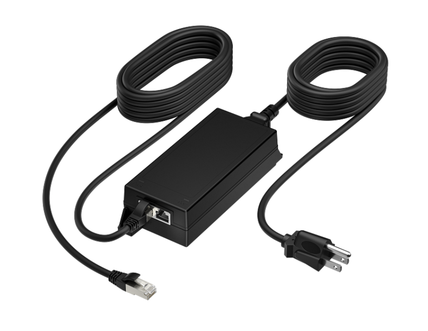 HP Poly PoE++ 65W 2.5G Adapter with 3.66m CAT6A Cable and Power Cord, B5NH6AA