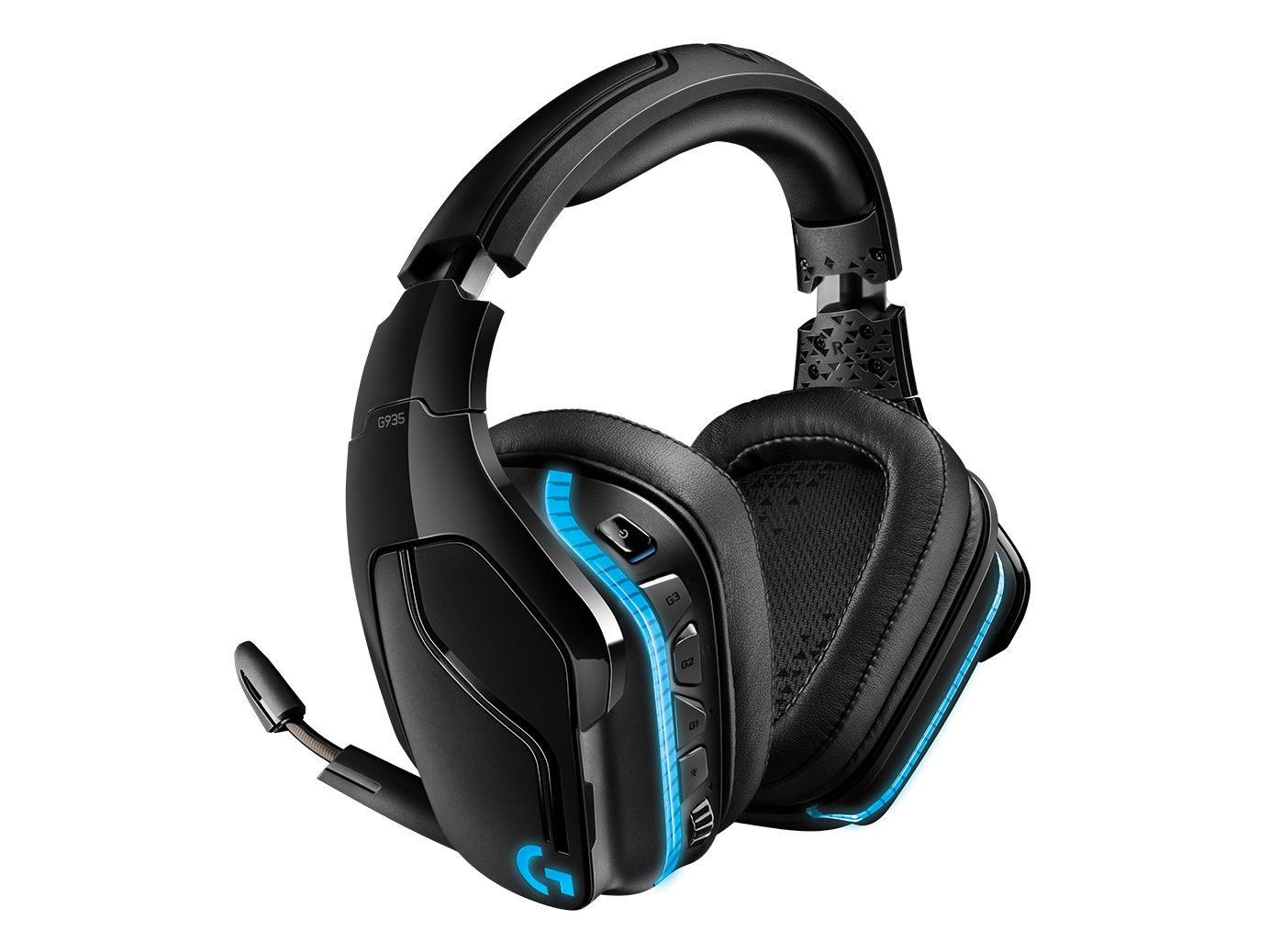 Logitech CASTI, G935, wireless, cu fir, gaming, utilizare multimedia, microfon pe brat, 981-000744