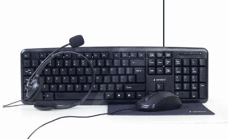Gembird KIT wired, 4-in1 desktop, tastatura 104 taste + mouse optic 1000dpi 3 butoane, KBS-UO4-01