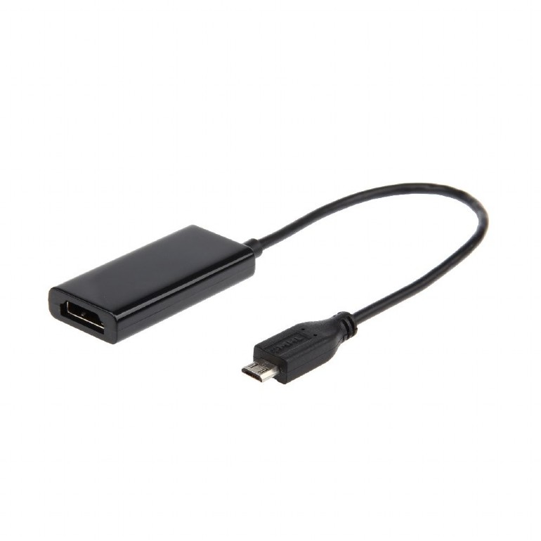 Gembird ADAPTOR video, adaptor Micro-USB (T) la HDMI (M), 16cm, rezolutie maxima Full HD, A-MHL-002