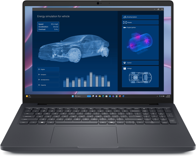 DELL Laptop Workstation Pro Max 16 MC16255, cu procesor Ryzen AI 5 340, 16'', BTO605_MC16255_EMEA