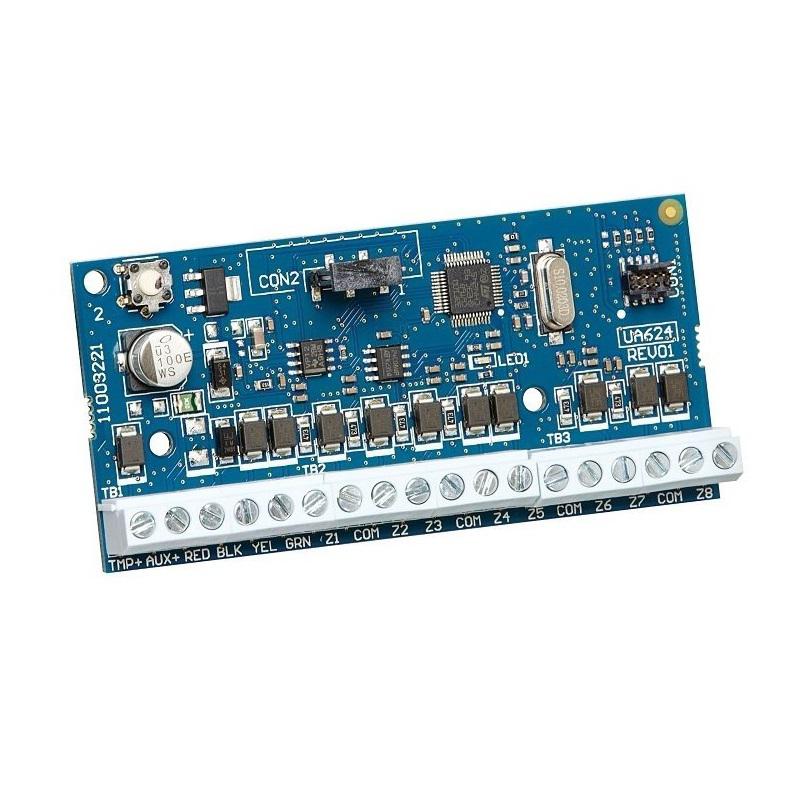 DSC Modul, extensie 8 zone pentru seria NEO, Iesire auxiliara de alimentare cu protectie, NEO-M2108