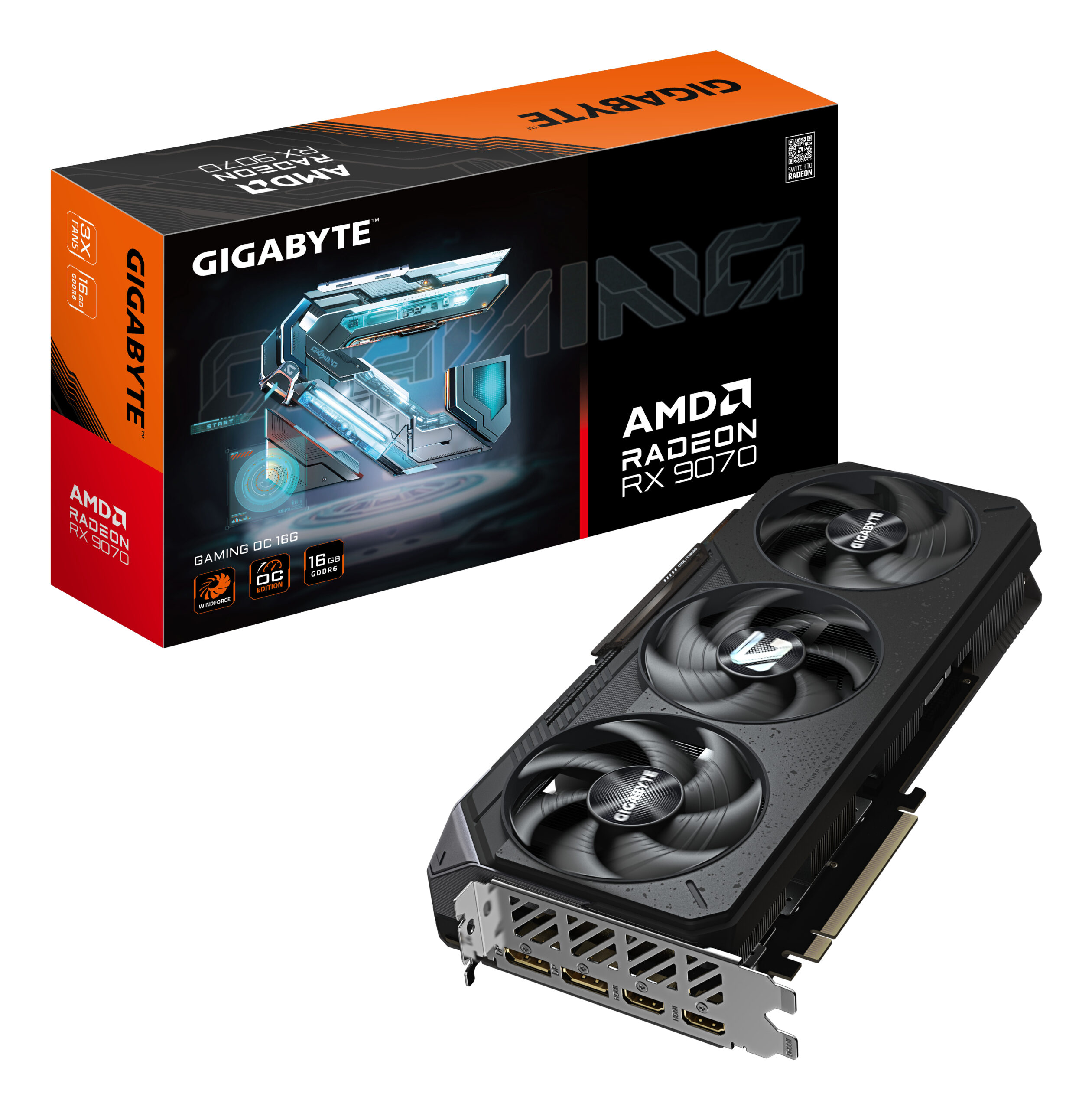 Gigabyte Placa video Karta graficzna Radeon RX 9070 GAMING OC 16GB, GV-R9070GAMING OC-16GD