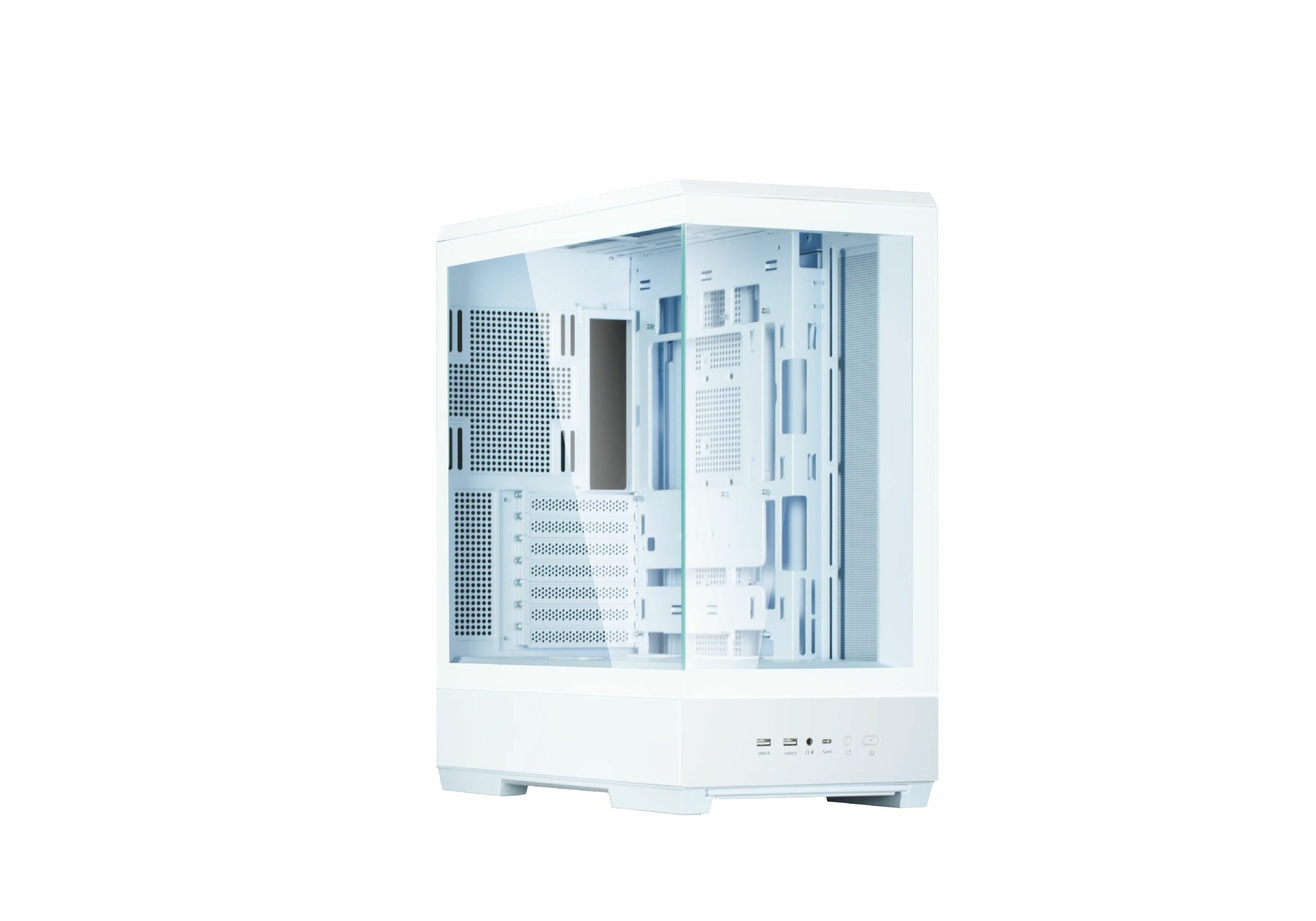 Zalman CARCASA P50, middle tower, gaming, fara sursa, suporta 10xfan, PSU shroud, USB 3.1, P50 White