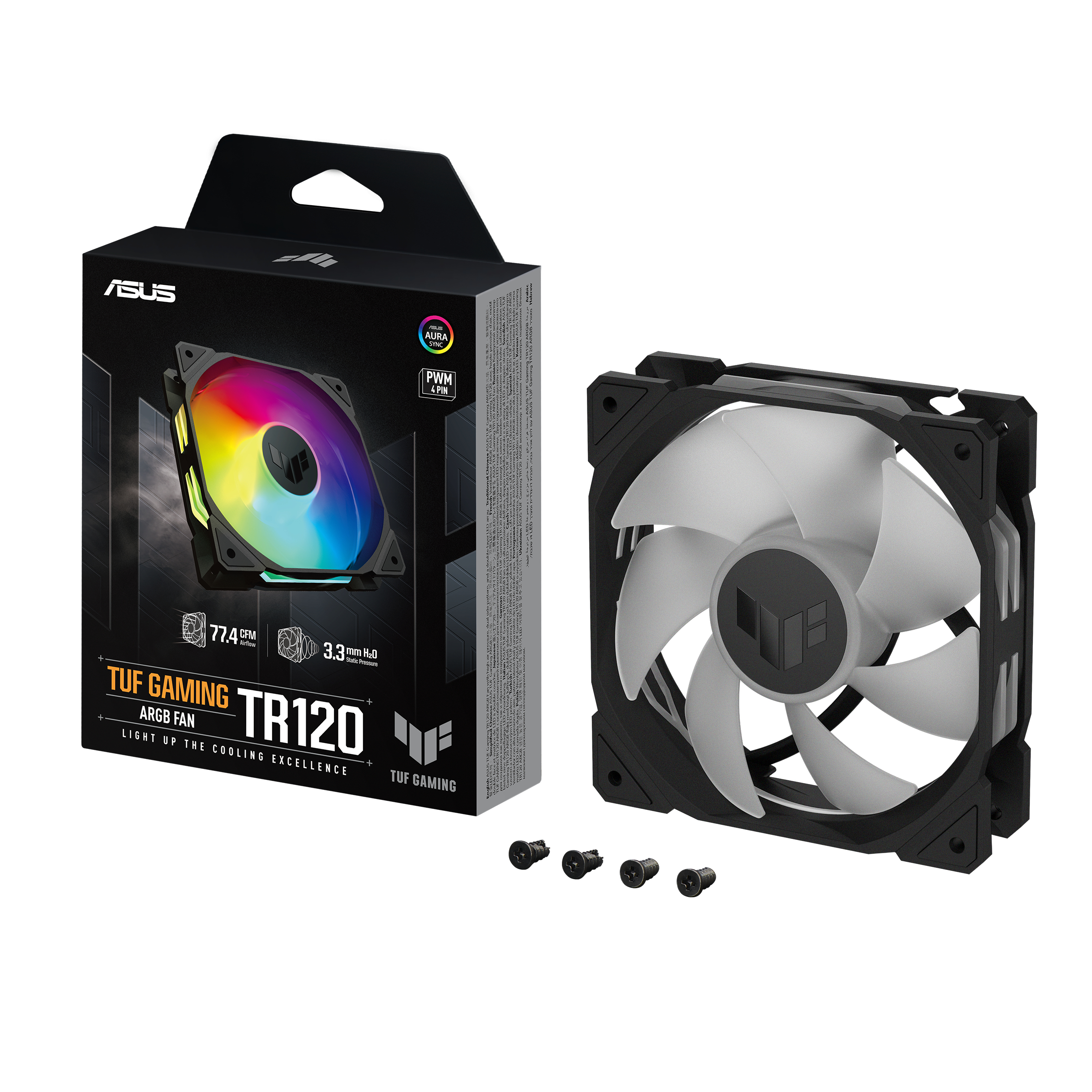 Asus VENTILATOR TUF Gaming TF120 ARGB Black, TR120-1/BK