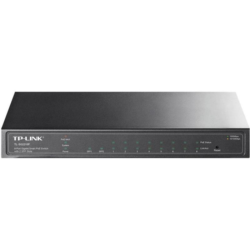 TP-LINK Switch, 8 port, 10/100/1000 Mbps, TL-SG2210P