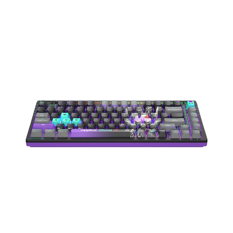 A4Tech Tastatura gaming Bloody AT75 Alpha Optical Switch Mechanical Keyboard USB, AT75 Cypher Ghost - imagine 2
