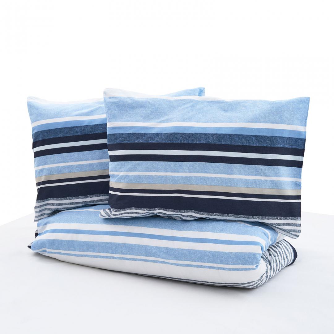 HEINNER Lenjerie dubla,100% bumbac,4 piese, Azul, HR-4BED-132-AZUL - imagine 5