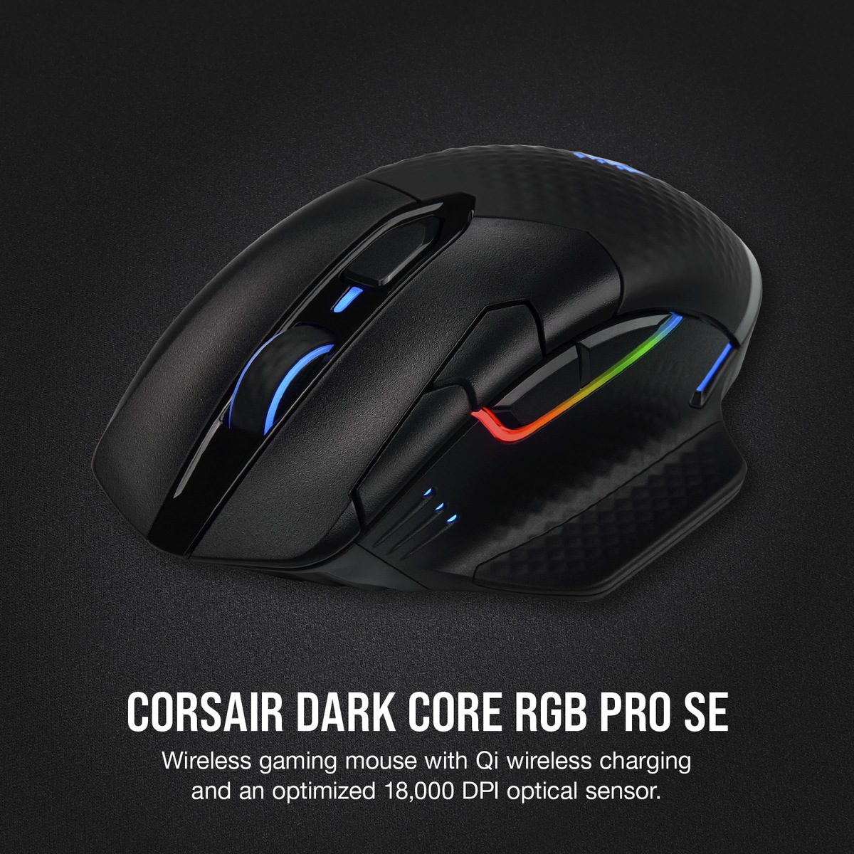Corsair MOUSE, Dark Core RGB Pro SE, gaming, wireless, BT | 2.4GHz,18000 dpi, CH-9315511-EU - imagine 5