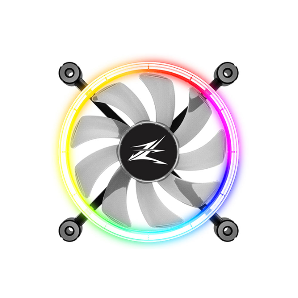 Zalman Ventilator, 120mm, 800 - 1300 RPM, EBR Bearing, 43 CFM, 2x inel LED RGB, 4pin PWM, ZM-LF120