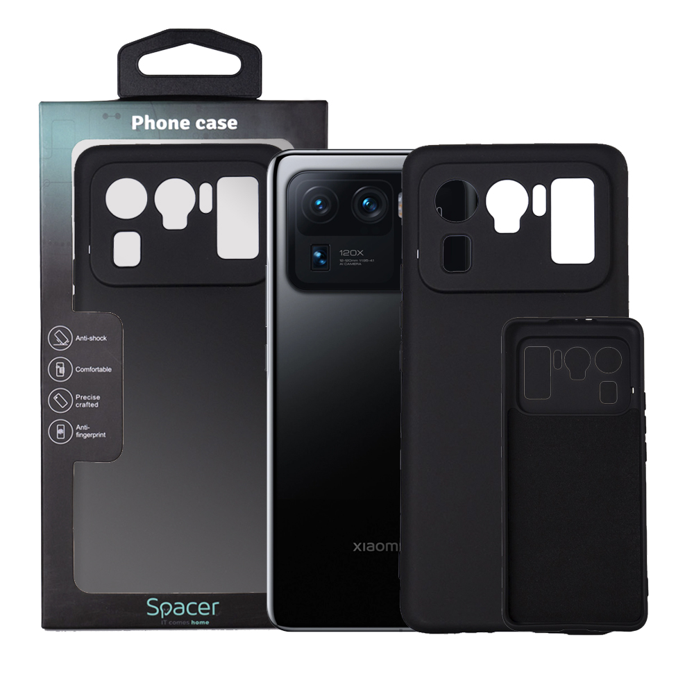 SPACER Husa Xiaomi Mi 11 Ultra 5G, negru, grosime 2mm, material flexibil, SPPC-XI-MI-11U5G-SLK