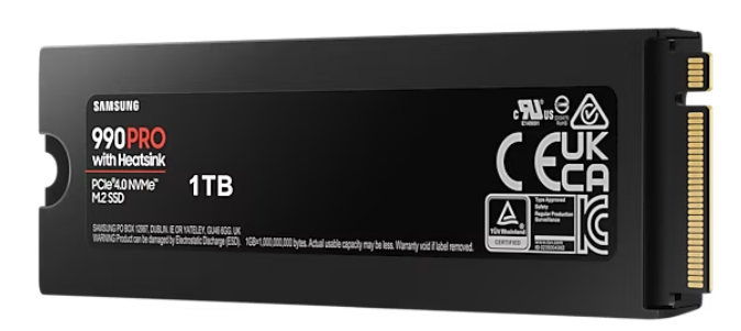 Samsung SSD 990 Pro, 1TB, PCIe 4.0, NVMe, M.2, Heatsink, MZ-V9P1T0GW - imagine 4