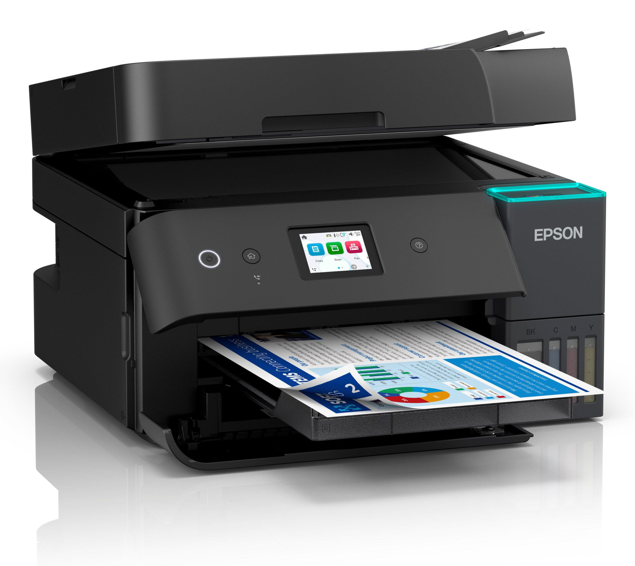 Epson Multifunctional Inkjet CISS Color L6390, A4, Impr|Scan|Cop|Fax,35 ppm mono,23 ppm, C11CL40405 - imagine 3