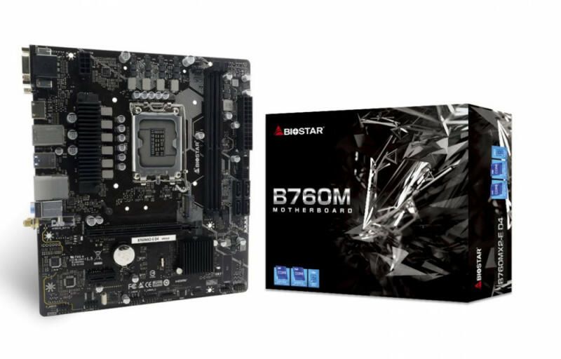 BIOSTAR Placa de baza, skt. LGA 1700, chipset Intel B760, mATX, 2 x DDR5 max. 128 GB, USB, B760MX2E