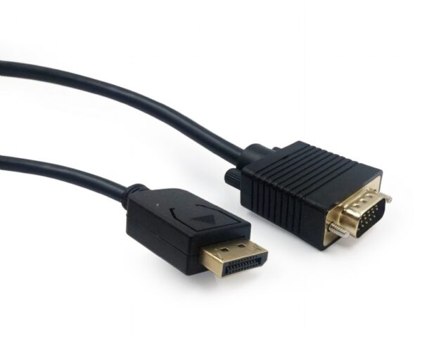 SPACER CABLU video, adaptor DisplayPort (T) la VGA (T), 1.8m, rezolutie, SPVC-DPm-VGAm-FHD60-1.8