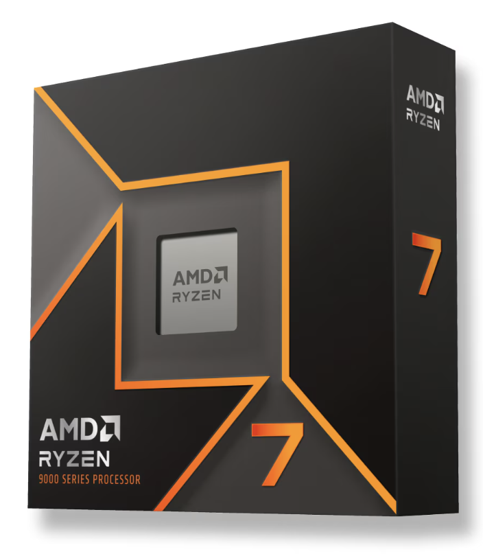 AMD CPU Desktop Ryzen 7 8/16T 9700X (3.8GHz/5.5GHz,40MB,65W,AM5) box, with Radeon, 100-100001404WOF
