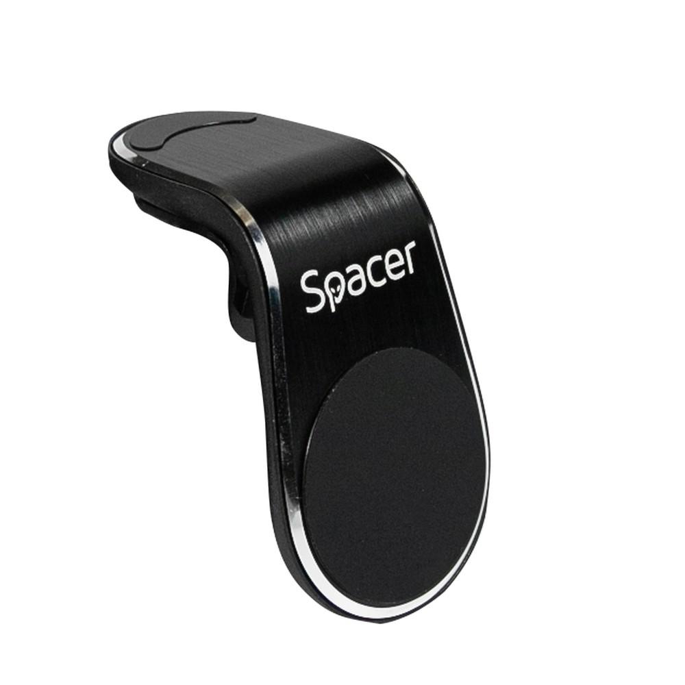 SPACER Suport auto pentru smartPhone, fixare in grilaj bord, prindere magnetica telefon 360, SPT-MGN