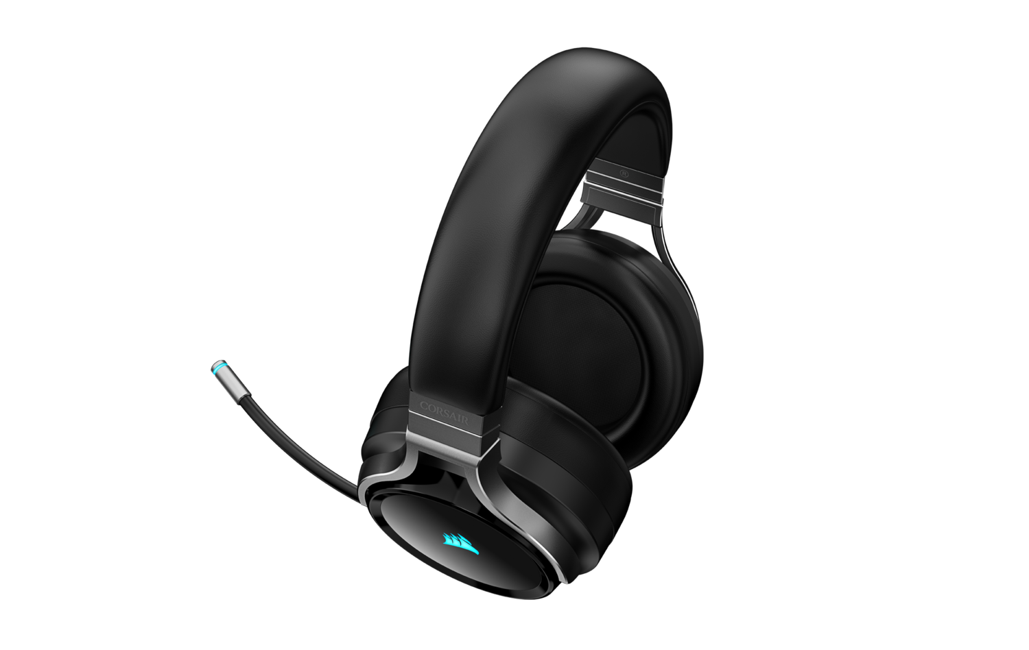 Corsair CASTI, Virtuoso RGB, wireless, cu fir, gaming, utilizare multimedia, mic pe, CA-9011185-EU - imagine 7