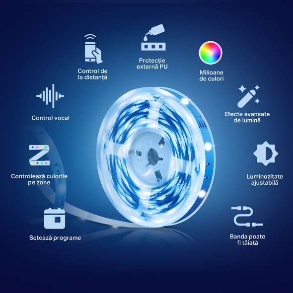 Tp-Link BANDA LED Multicolora, Tapo L900-5 - imagine 2