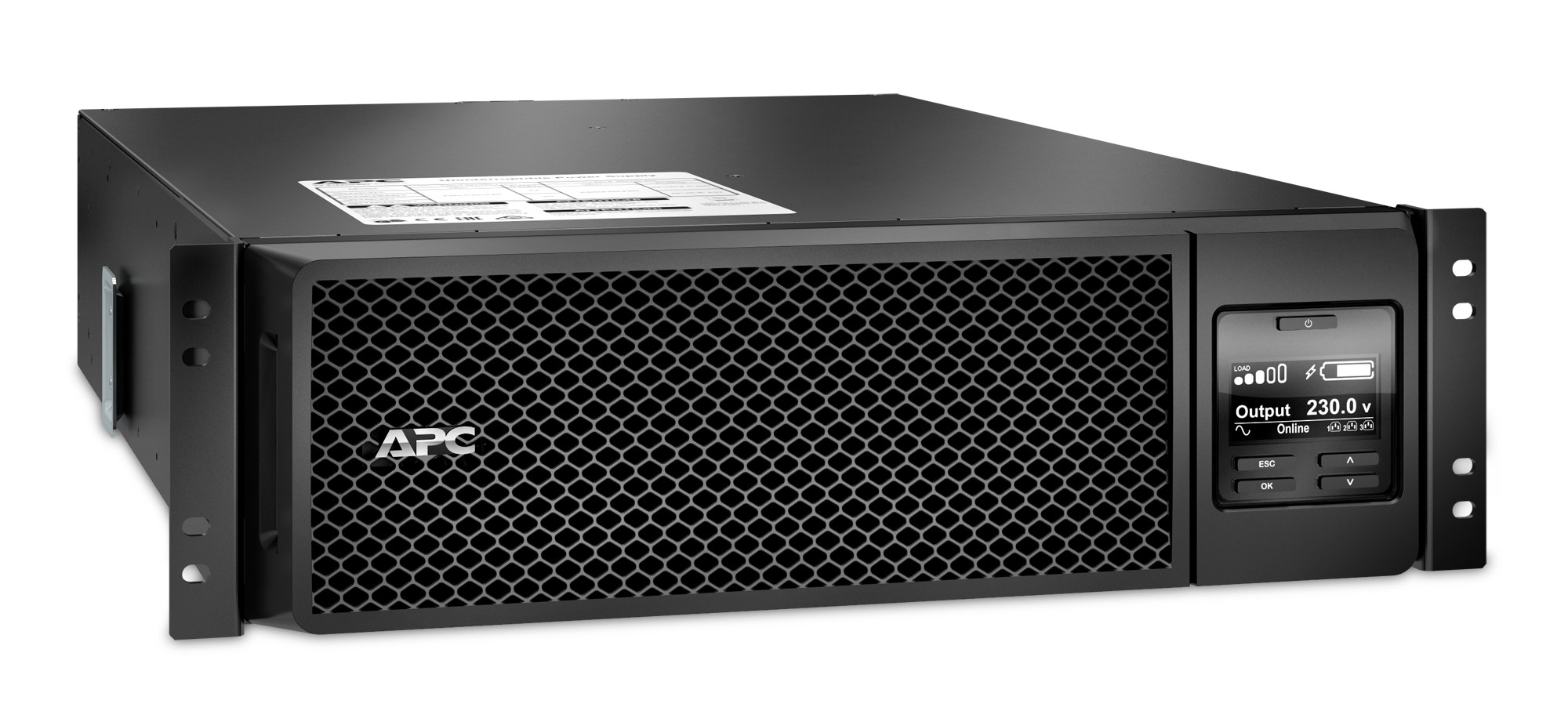 APC UPS Smart-UPS SRT Online cu sin pura,rack,5000VA /4500W,AVR,IECx10,1x,LCD,1-10 min, SRT5KRMXLI - imagine 2