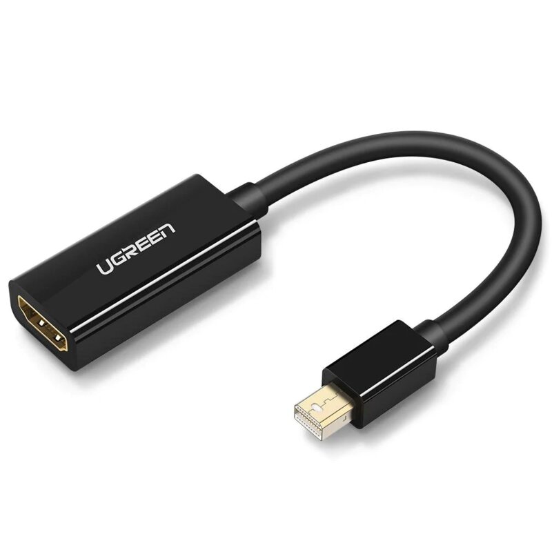 UGreen CABLU video, "MD112" mini DP (T) la HDMI (M), 1080P la 60Hz, lungime 0.25m, negru, 10461