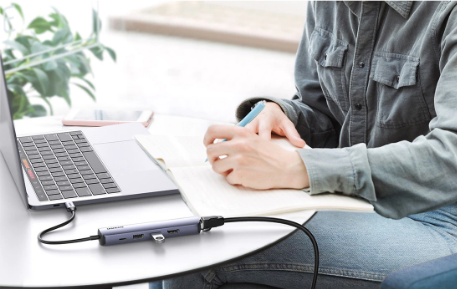 UGreen DOCKING Station Ultra Slim, CM418 conectare PC USB Type-C, USB 3.0 x 2|HDMI x, 10919 - imagine 2