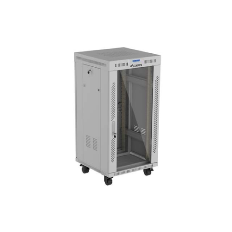 LANBERG Dulap rack 19 perete 22U/600X600 (FLAT PACK) WITH GLASS DOOR LCD, FF01-6622-12SL