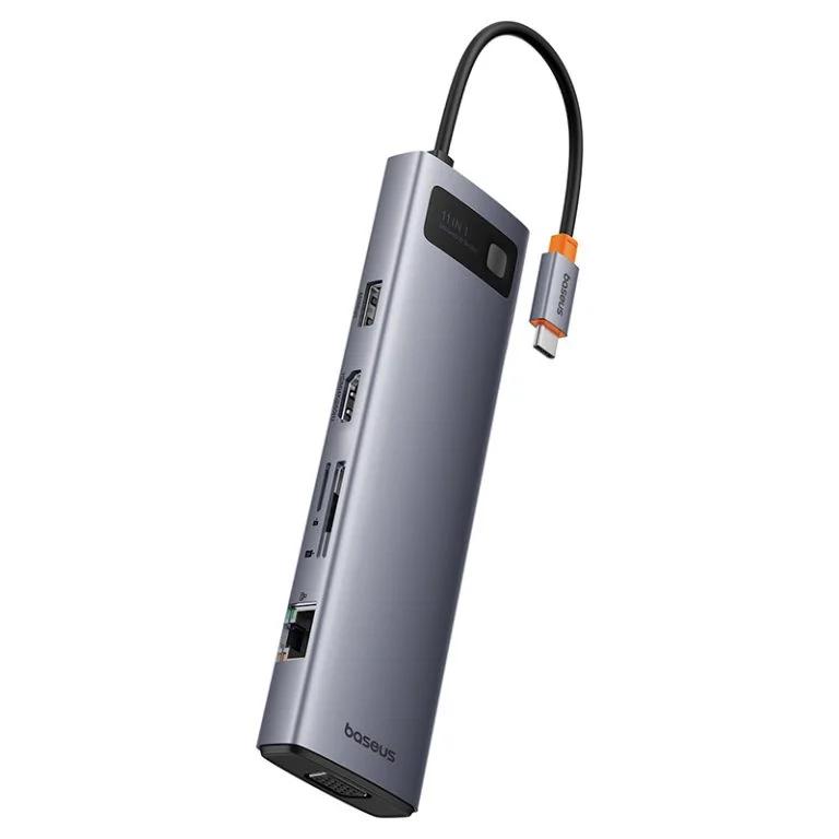 Baseus DOCKING Station Metal Gleam Series 11-in-1, conectare PC USB-C,Type-C to, B00030709811-00