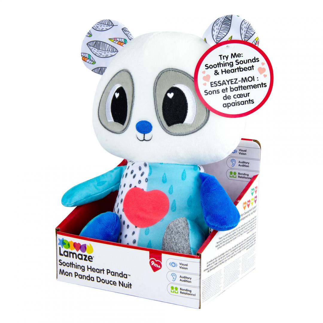 TOMY URSULET DE PLUS CU INIMA, LUMINI, SUNETE SI VIBRATII, LAMAZE, T27470 - imagine 3