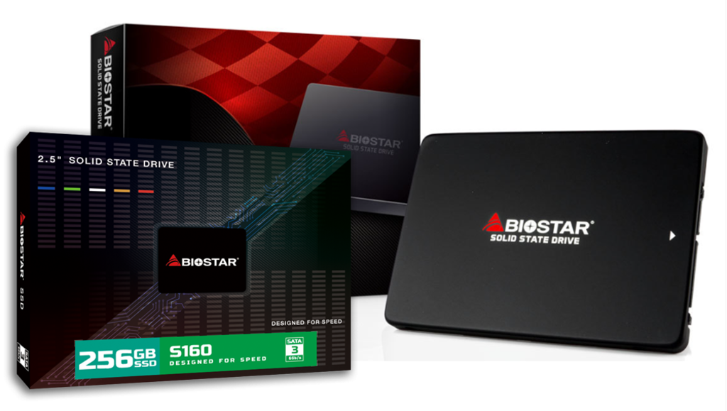 BIOSTAR SSD S160, 256GB, 2.5 inch, S-ATA 3, R/W 500/470 MB/s, 3D TLC, ultraslim, low, S160-256GB