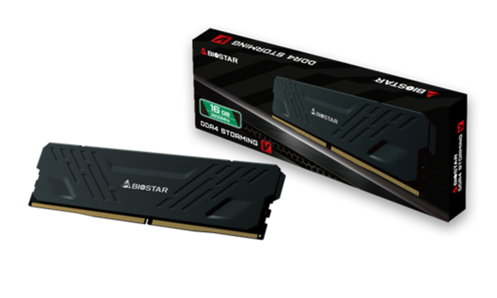 BIOSTAR Memorie DDR "Storming V", 8GB, DDR4, 3200 MHz, 1 modul, radiator, 1.35V, CL16, DO32NU4H08