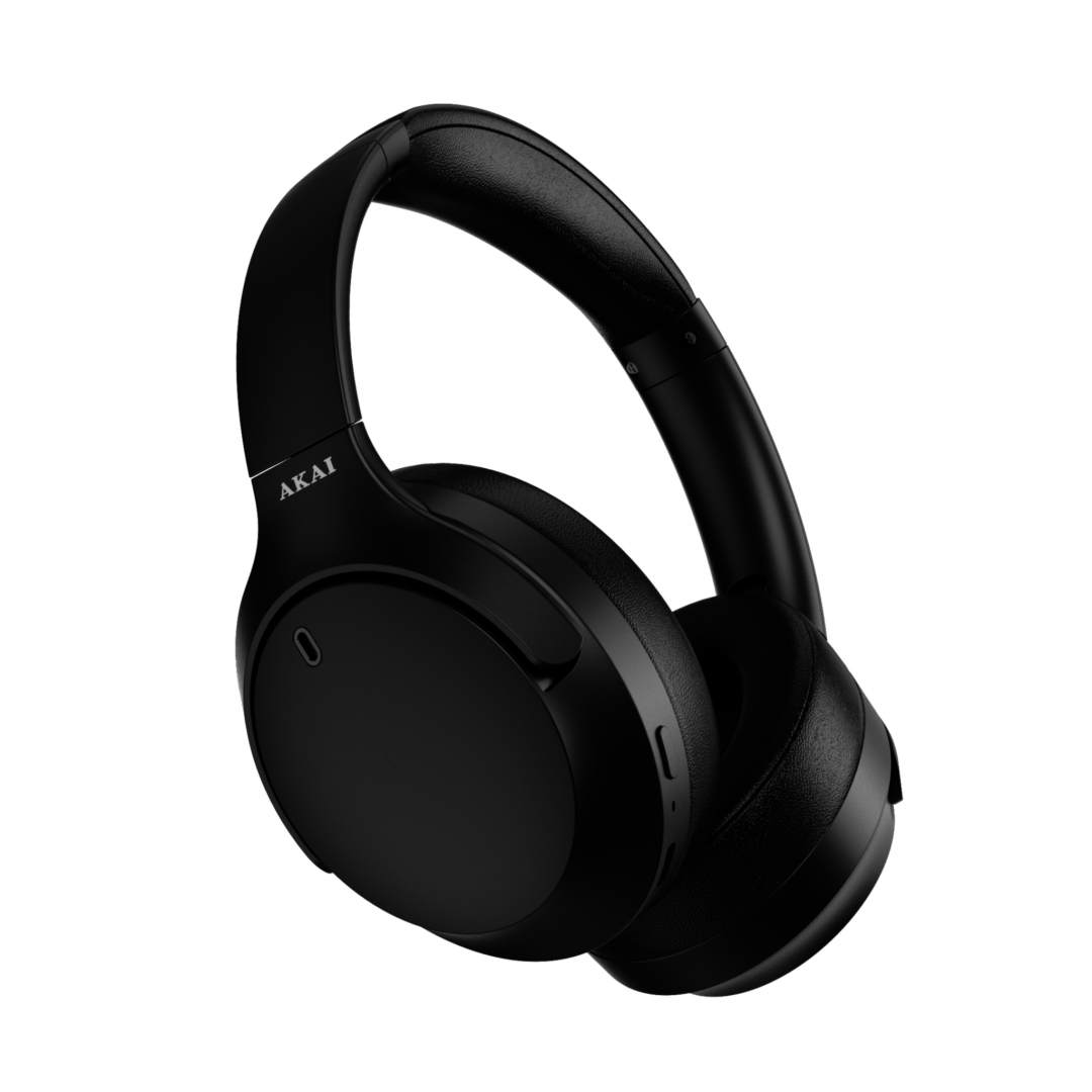 AKAI Casti Over-ear, Wireless, noise-canceling, Negru, BTH-P200ANC