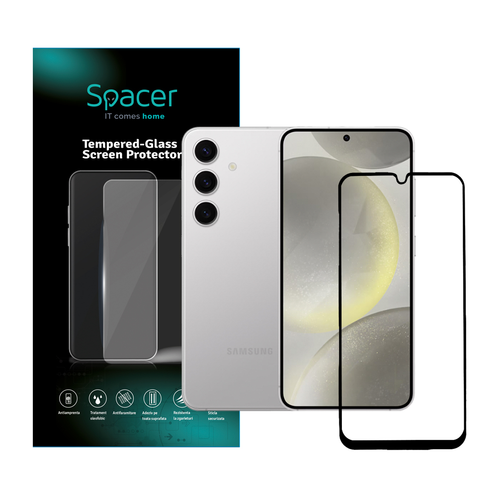 SPACER FOLIE STICLA pentru Samsung Galaxy A24, grosime 0.3mm, acoperire totala, SPPG-SM-GX-A24-TG