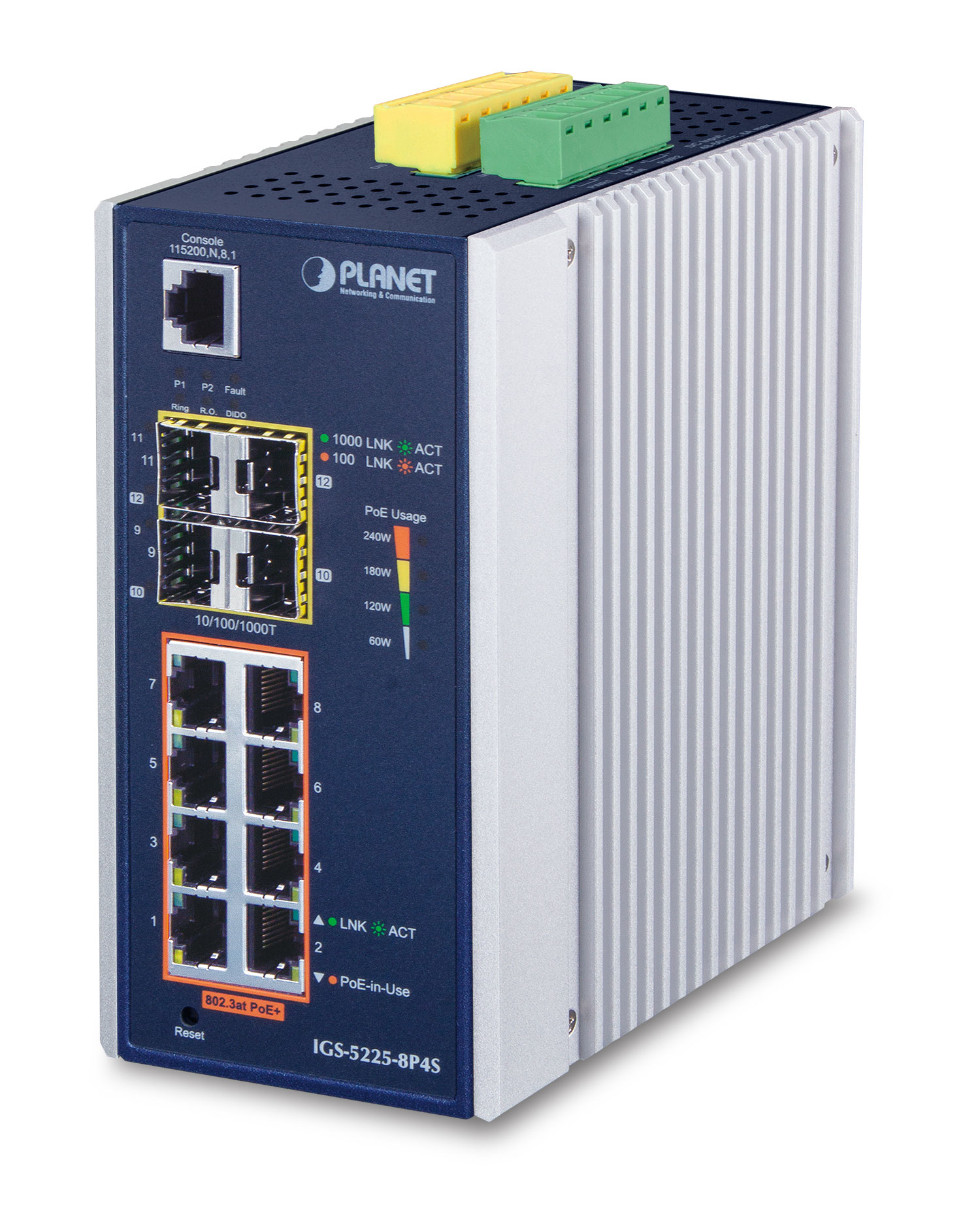 Planet NET SWITCH 8PORT 1000M/, IGS-5225-8P4S