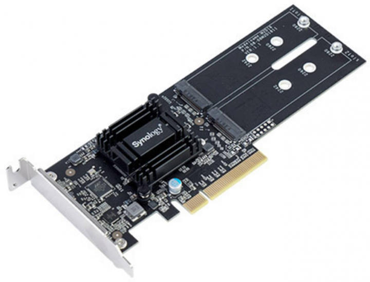 Synology Card PCI-E, adaptor M.2, intern, PCI-E la M.2 slot x 2, M2D18