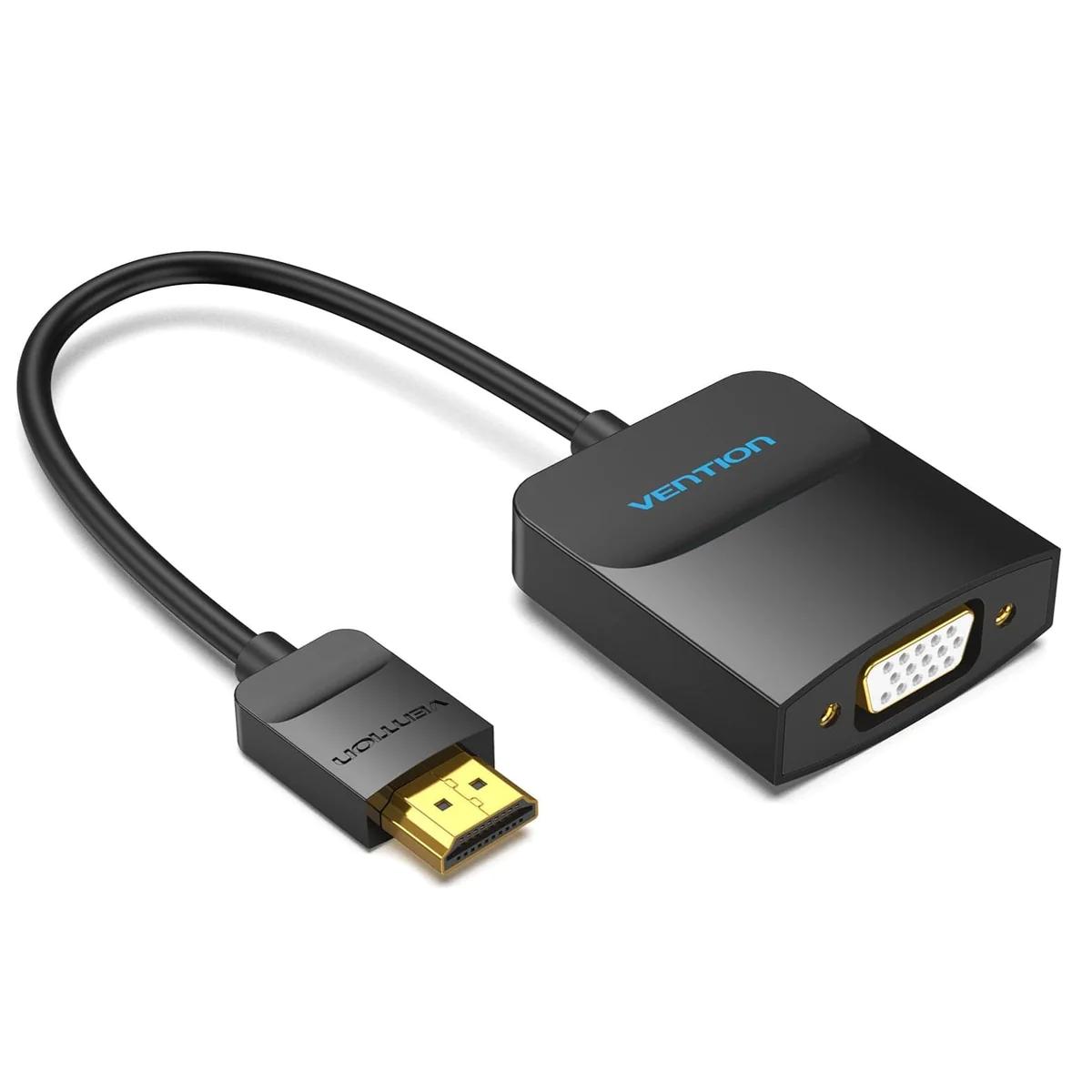Vention Convertor video,HDMI(T) la VGA (M) 0.15m, rezolutie maxima 1080p la 60 Hz,conectori, 42154