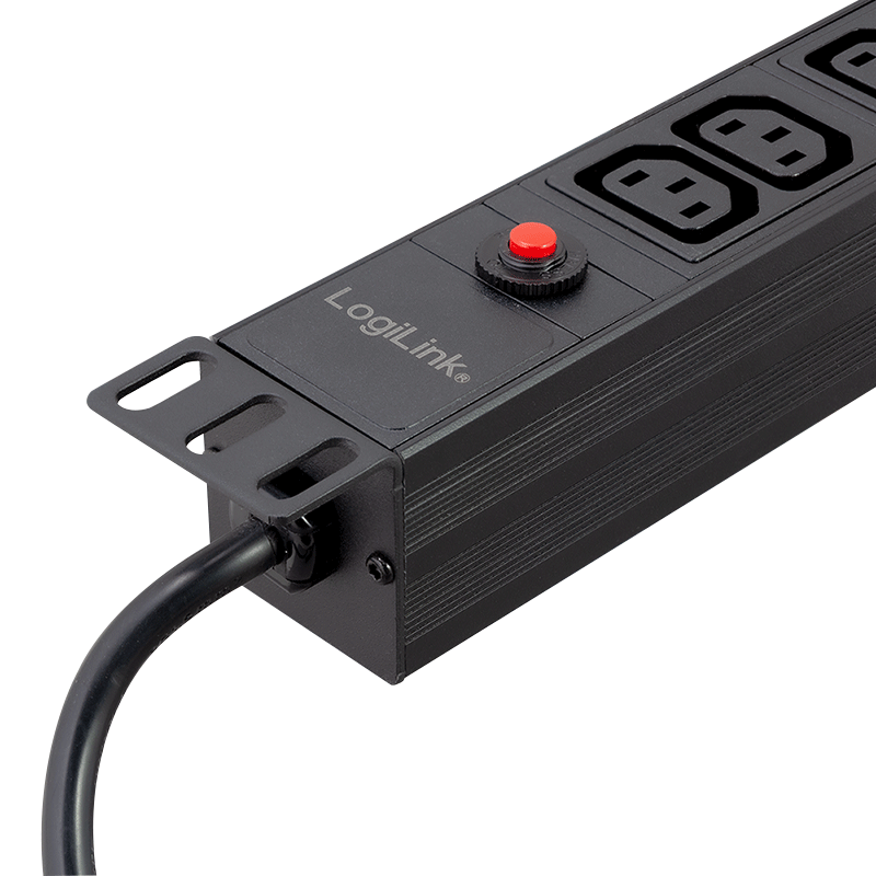 Logilink PDU 1U pt. rack 19 inch,12 prize IEC, intrare IEC, max 10 A, protectie, PDU12A1 - imagine 3
