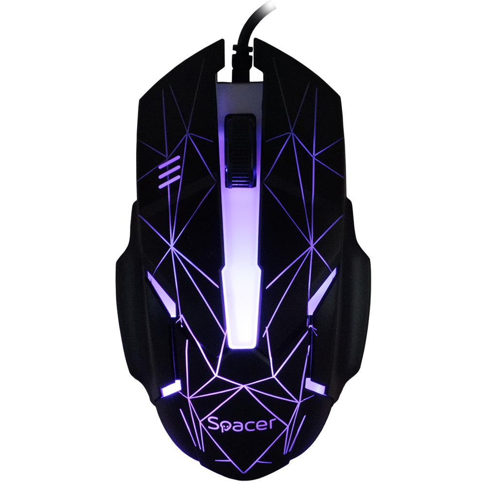 SPACER Kit Wired tastatura si mouse, taste numerice, Negru, SP-GK-01 - imagine 5