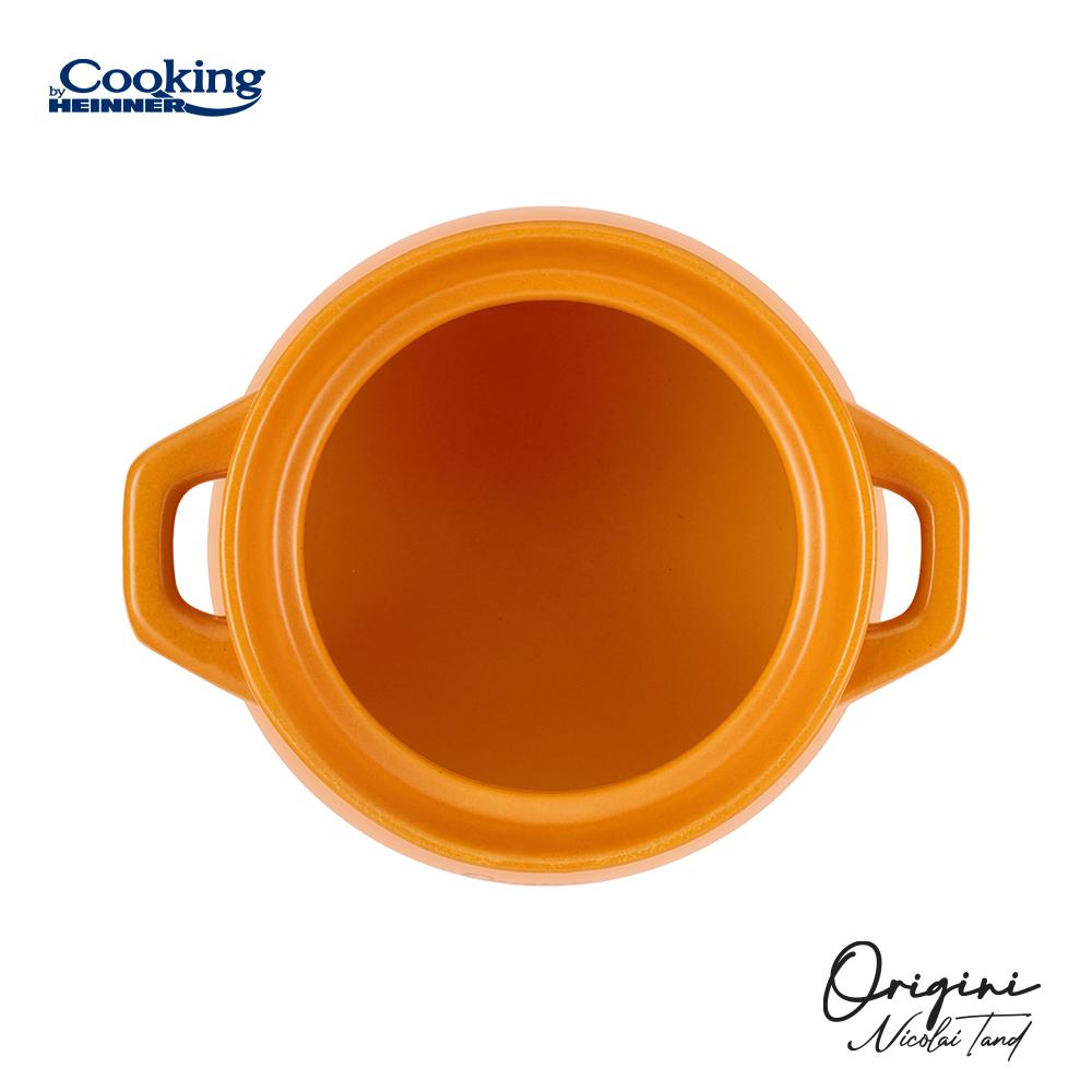 HEINNER OALA CERAMICA CU CAPAC, 14.5x16 CM, 3 L, NICOLAI TAND, ORIGINI, COOKING BY, HR-FJ-035 - imagine 4