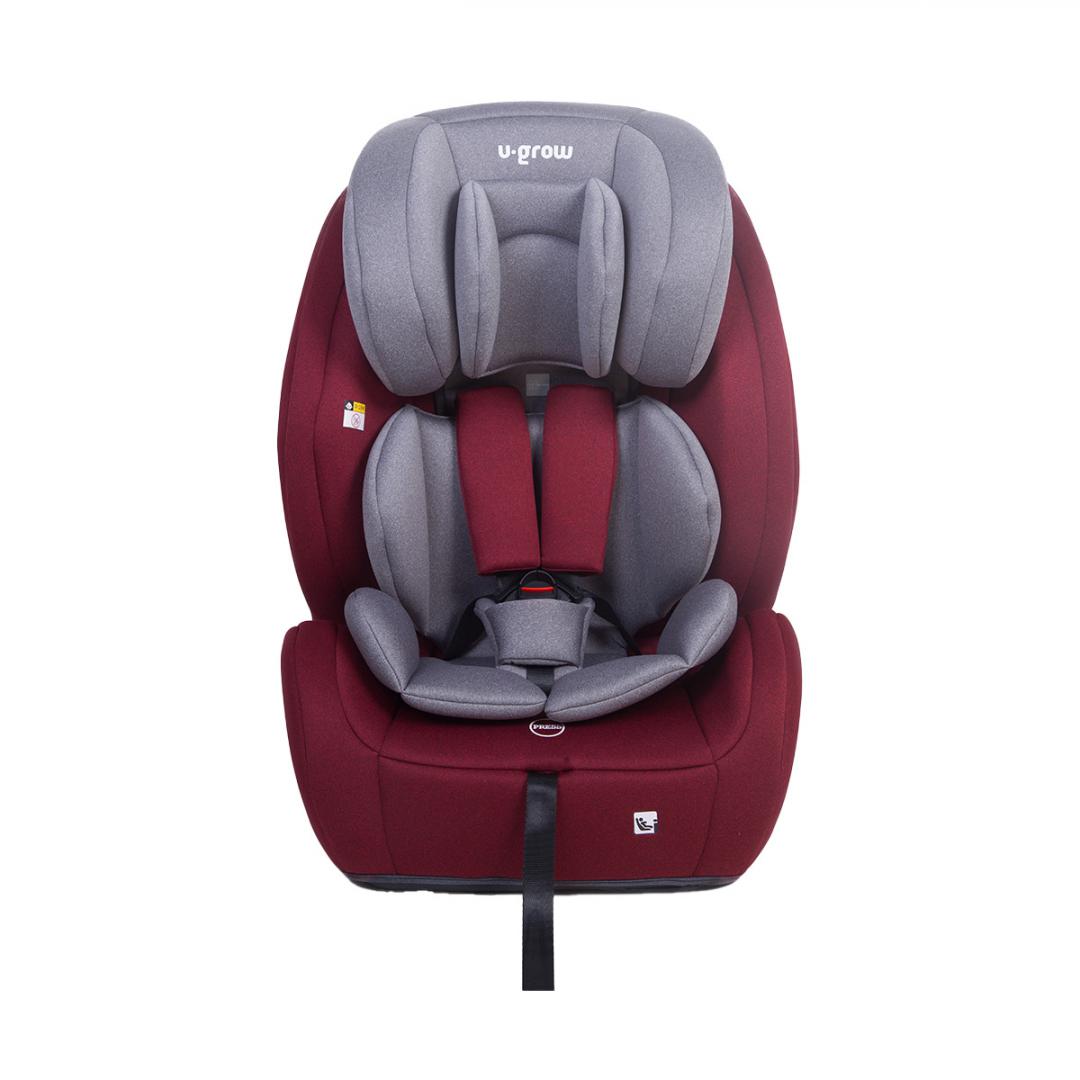 U-GROW Scaun auto 76-150CM(15M-12Y), R129, isofix si top tether, rosu, UG-302IS-RD