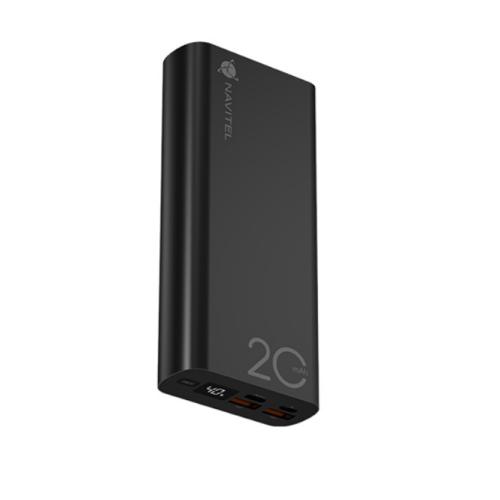 Navitel Portable Power Bank 20000 mAh, PWR20 AL BLACK