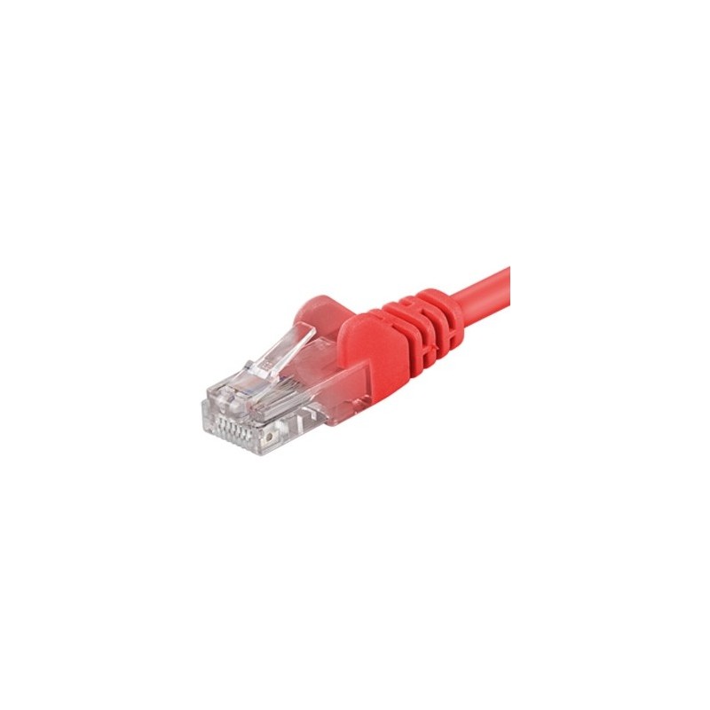 PremiumCord Patchcord UTP RJ45-RJ45 Cat.6, 10m, rosu, UTP-6-10-R