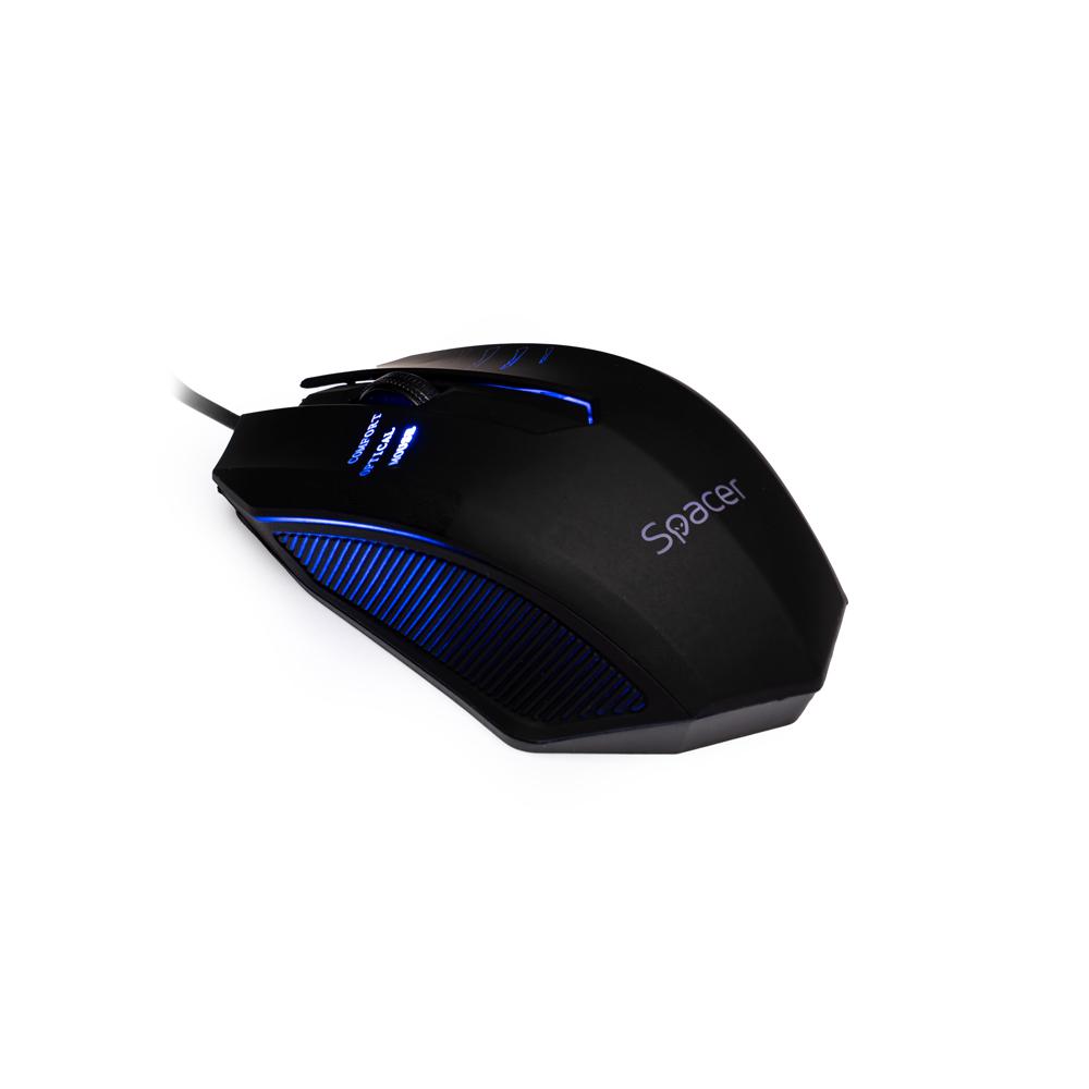 SPACER Mouse, 1000 dpi, Negru, SPMO-M20