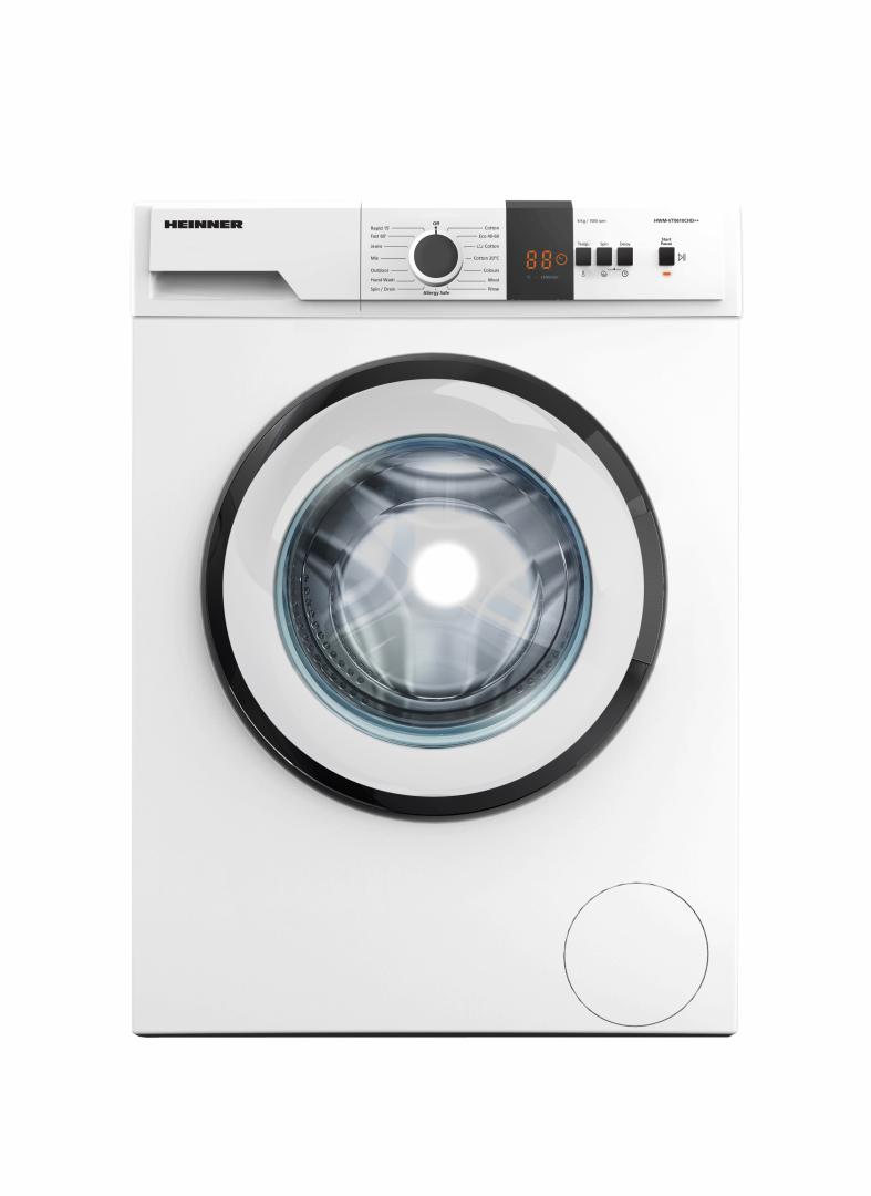 HEINNER Masina de spalat rufe, 6 kg, 1000 rpm, Clasa: D, Alb, HWM-VT0610CHD++