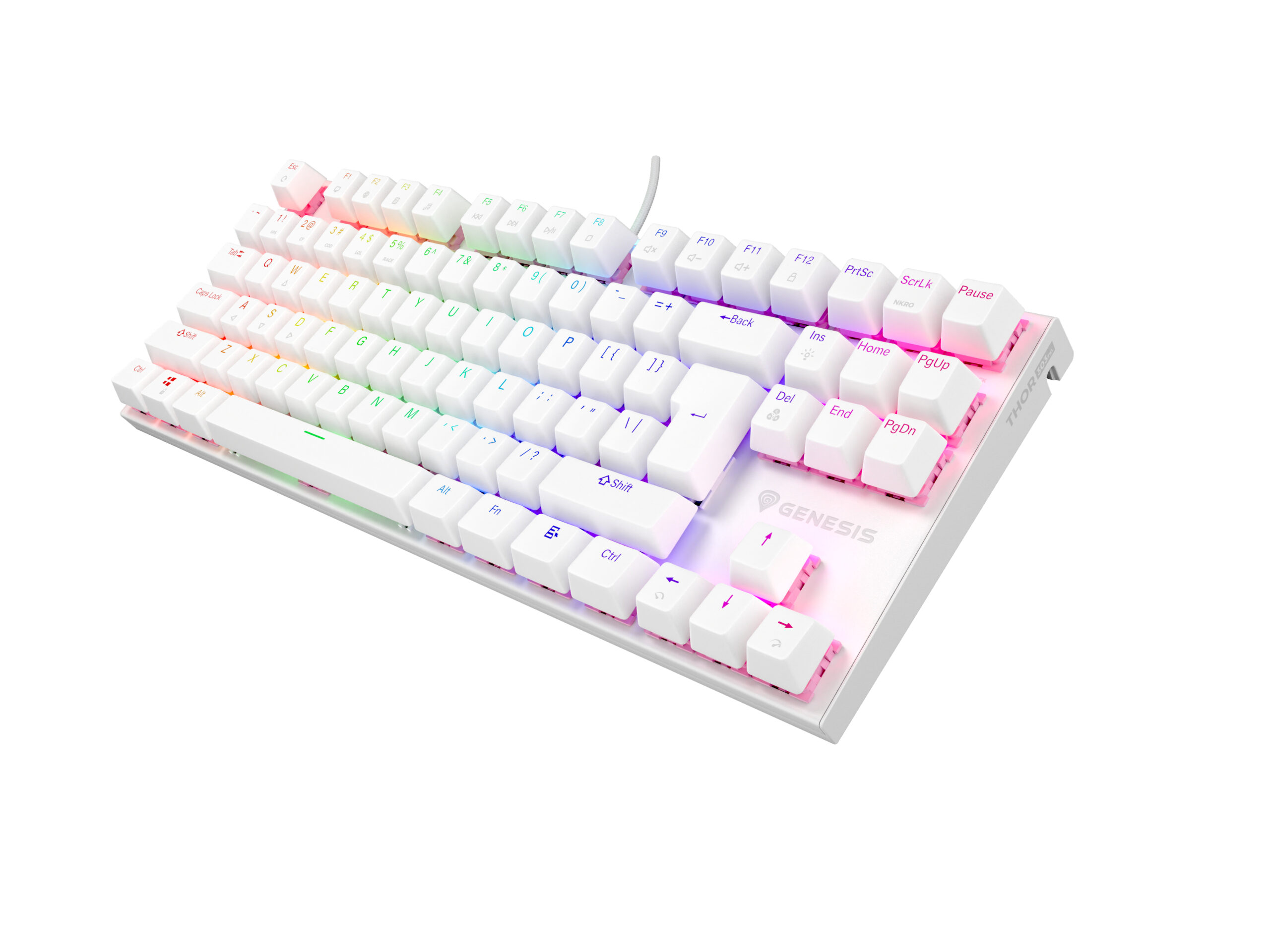 Genesis Tastatura Thor 303 TKL P alb, NKG-2063 - imagine 3