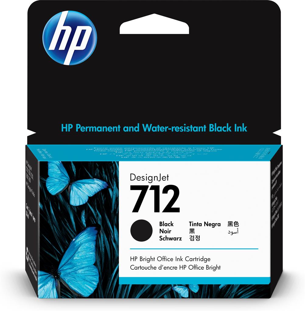HP Cartus cerneala Original Black, nr.712 pentru DesignJet Studio 24|Studio, 3ED70A