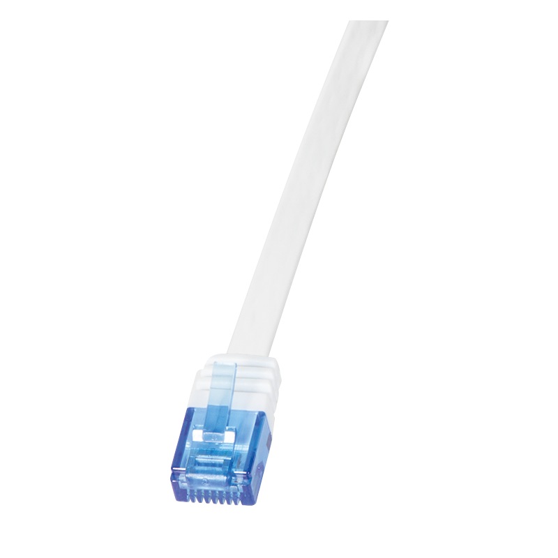 Logilink PATCH CORD UTP Cat6, cupru, flat, 5 m, alb, AWG32, CF2071U