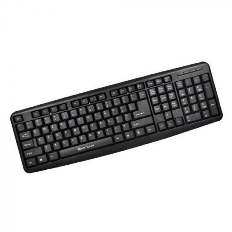 SERIOUX Tastatura 9400USB, cu fir, US layout, neagra, 104 taste, USB, SRXK-9400USB