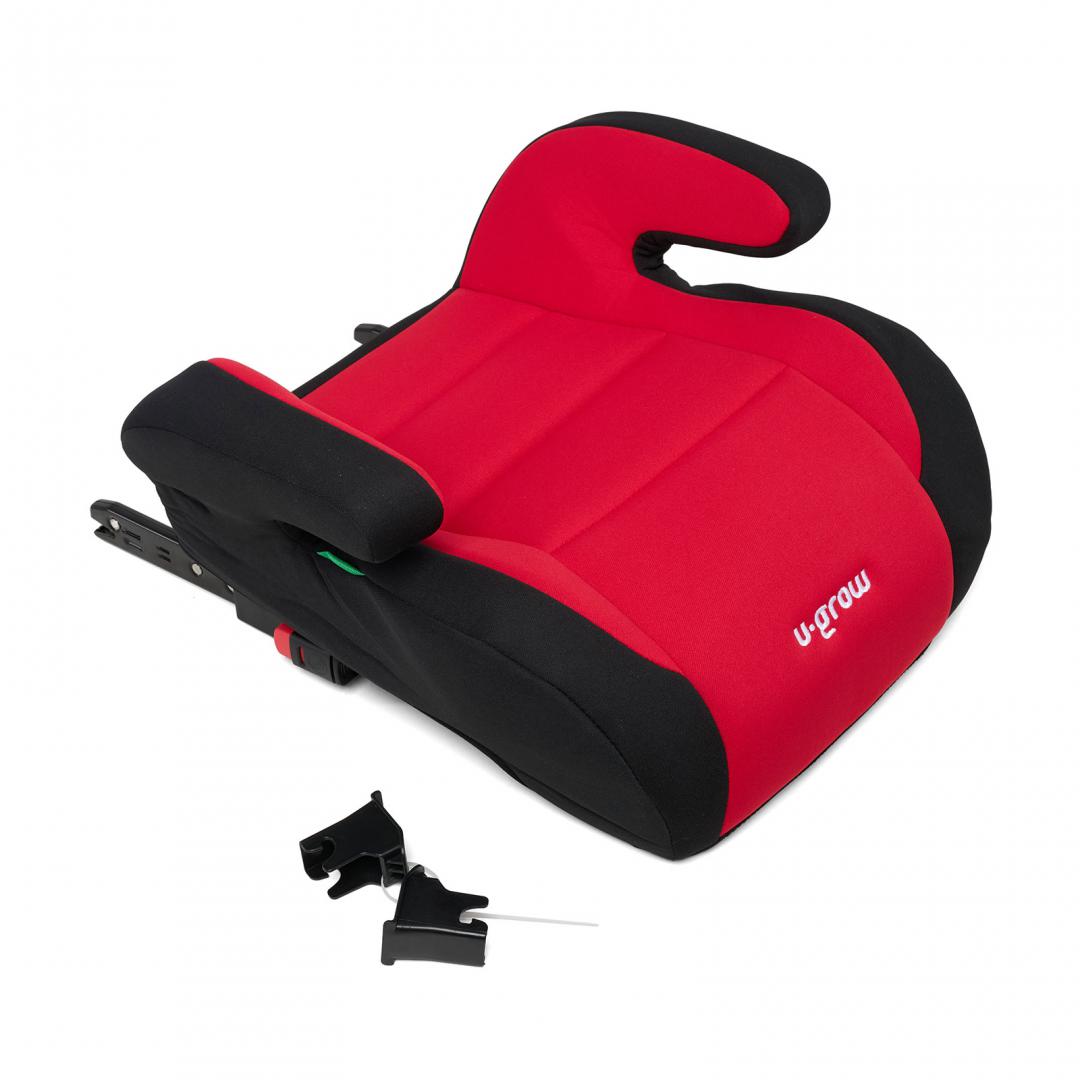 U-GROW Inaltator auto 125-150, omologare R129 cu isofix, negru/rosu, UG-HB53B-RED - imagine 4